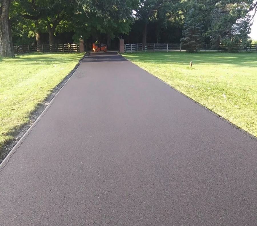 Asphalt paving project by Treasure Valley Chip Seal