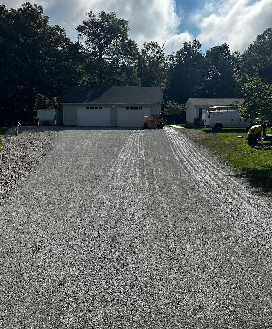Chip seal driveways project by Treasure Valley Chip Seal